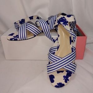 Cabi Watercolor Tied Up Sandals NIB Size 8